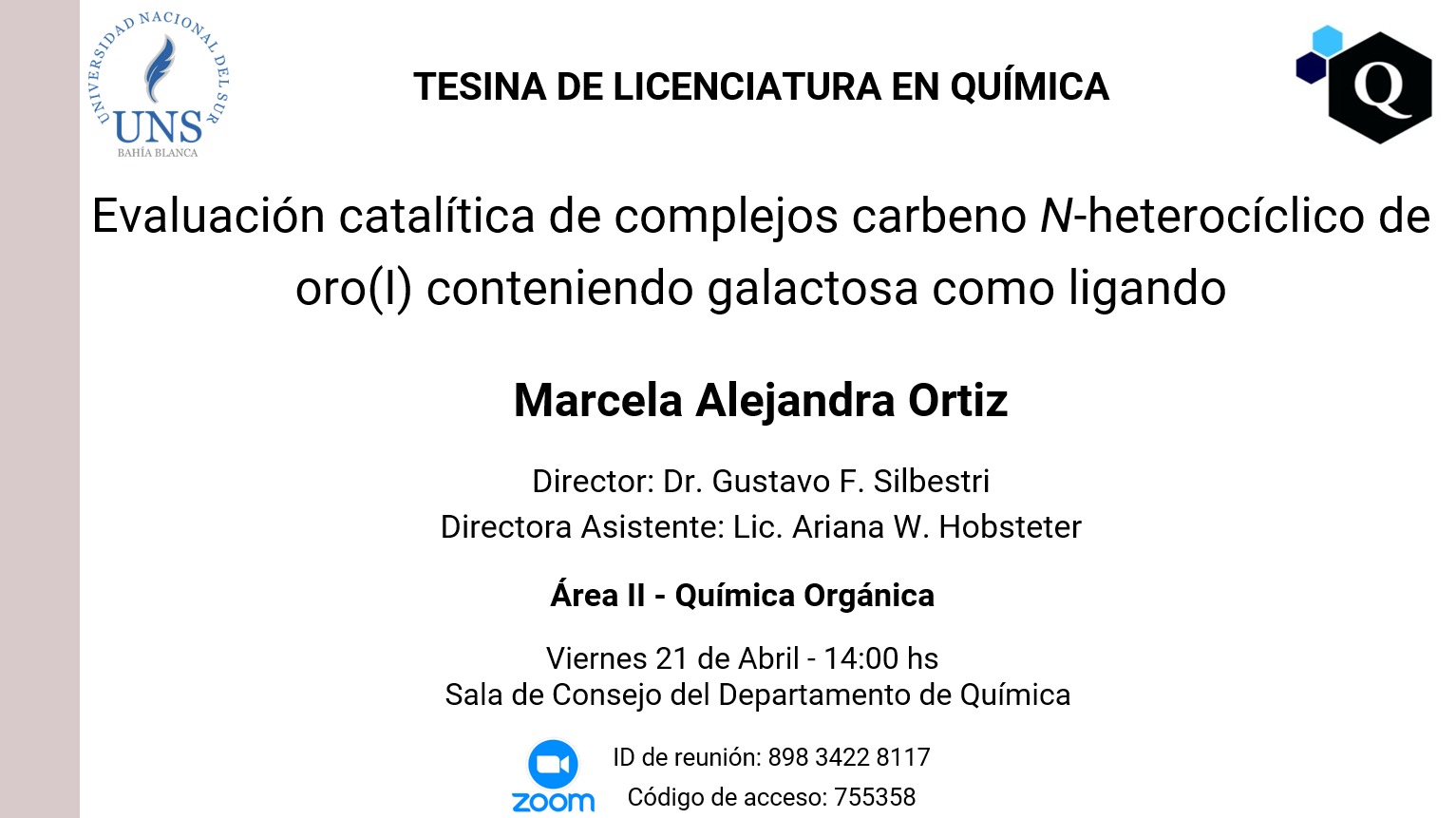 Tesina de Lic. en Química - Marcela Ortiz