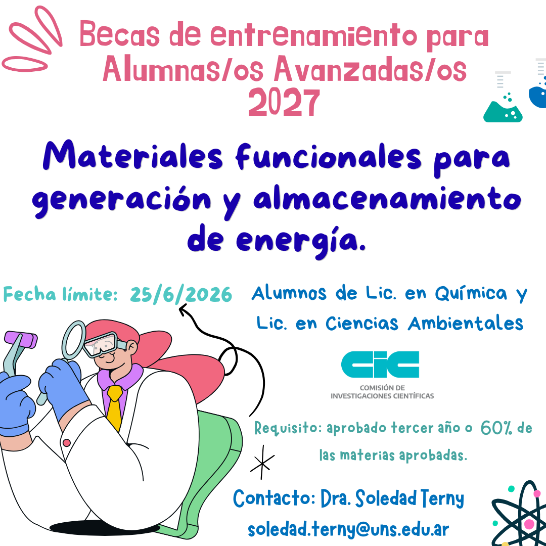 Becas de Entrenamiento para Alumnas/os Avanzadas/os 2027